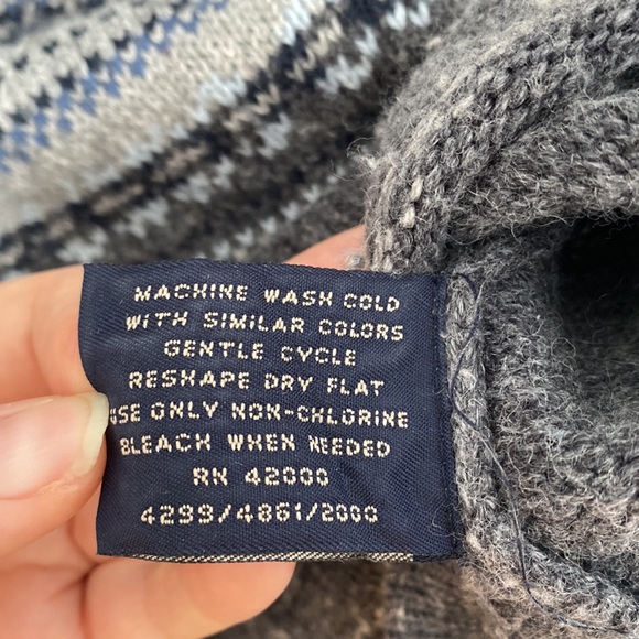 Vintage Route 66 Original Clothing Co Sweater Blue and Grey Zipper with Hood - Picture 9 of 9